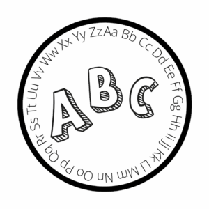 ABC Alphabet Book Black and White