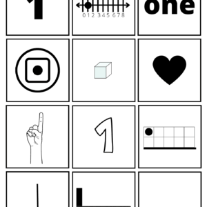 Number Sense Matching Numbers 1-10 Game