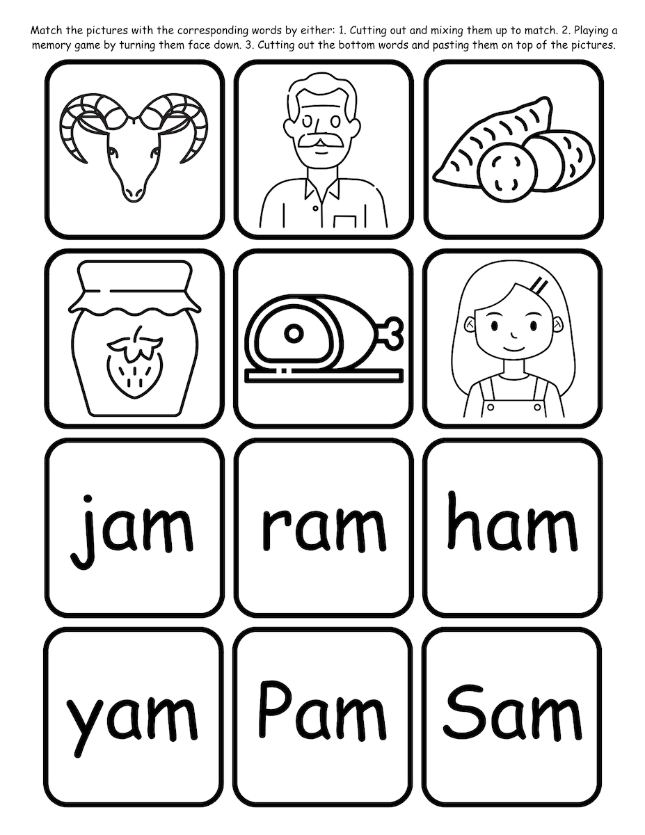 Word Family Games and Activities Set (Second)