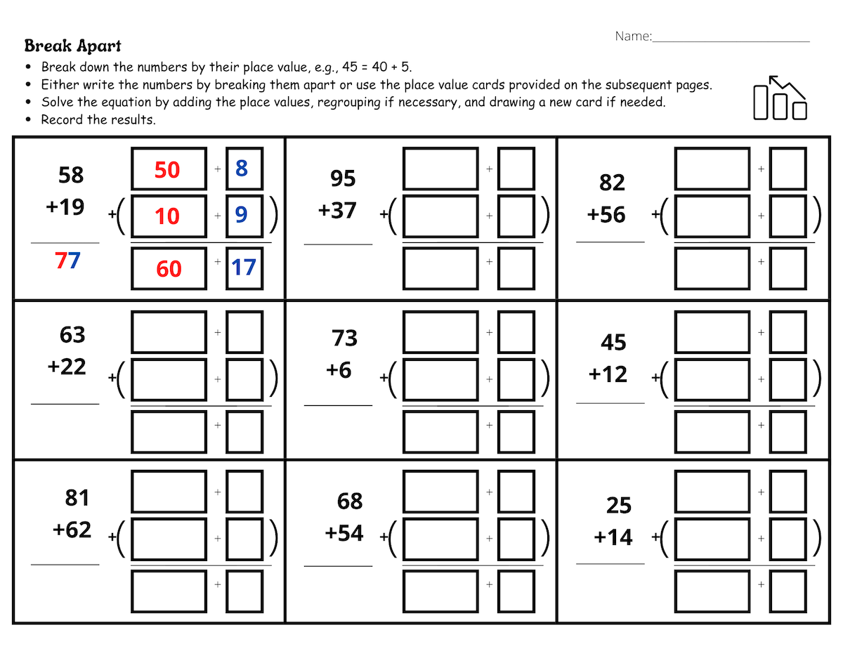 Double Digit Addition Math Investigations
