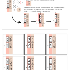 Mixed Numbers Add Subtract